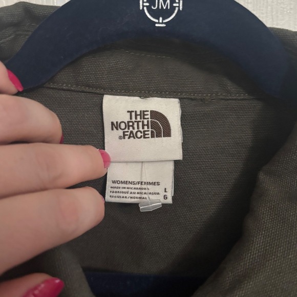 North Face | Berkeley Utility Jacket Dark Green/Gray Women's Sz L NF0A4AG9 - Picture 2 of 9